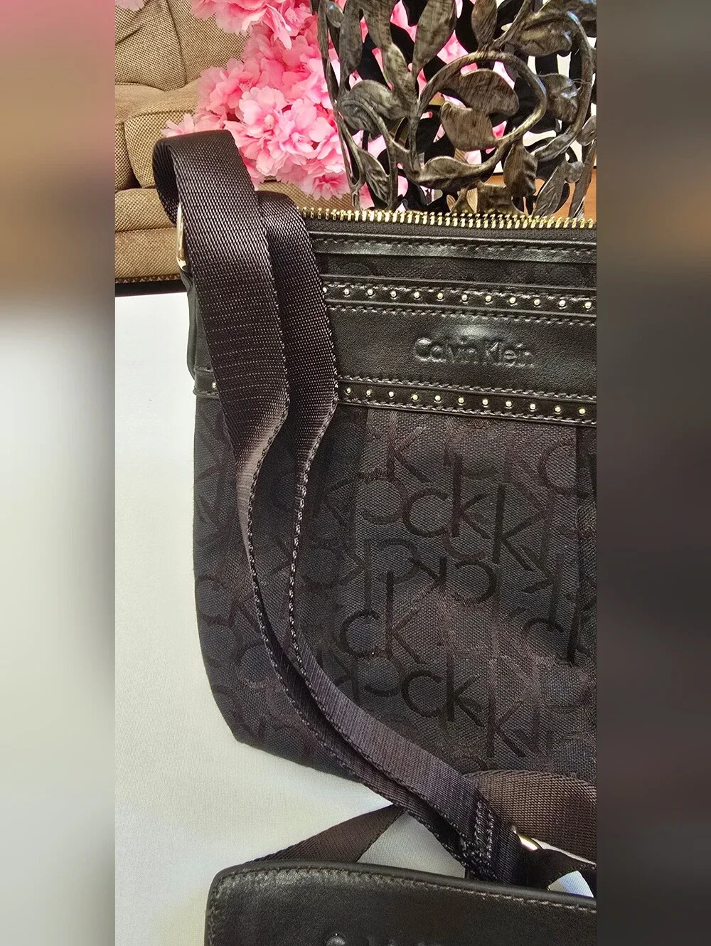 Calvin Klein Brown Crossbody Bag - Signature Logo